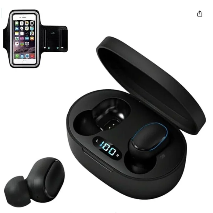 Fone de ouvido in-ear sem fio A6S Bluetooth