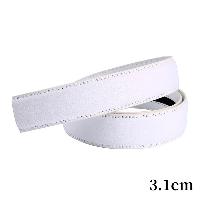 New Male No Buckle Belts Men High Quality Automatic Buckle Belt Male Genuine Strap Men's Belts Genuine Leather 3.5cm 3.1cm