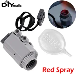 New MOC simulation spray smoke electric exhaust modified sports car assembled building block toy model compatible with Legoeds