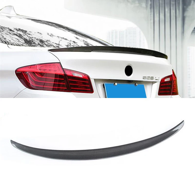 For F10 Real Carbon Fiber Spoiler Accessories BMW 5 Series Car Trunk Rear Lip Tail Wing Refit BMW5 Body Kit P Style 2011-2017