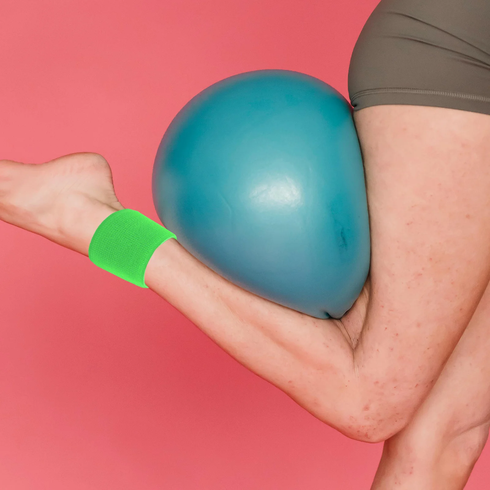 

2pcs Elastic Resistance For Yoga Sticky Toes Foot Fixed Bands Fitness Training Ankle Straps Portable Practice Gear Reusable Yoga