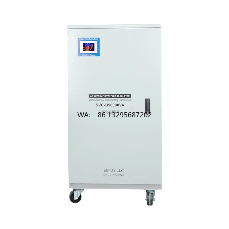 

High-Power 50kVA Single-Phase Copper-Based Industrial Voltage Stabilizer Fully Automatic with 220V Output