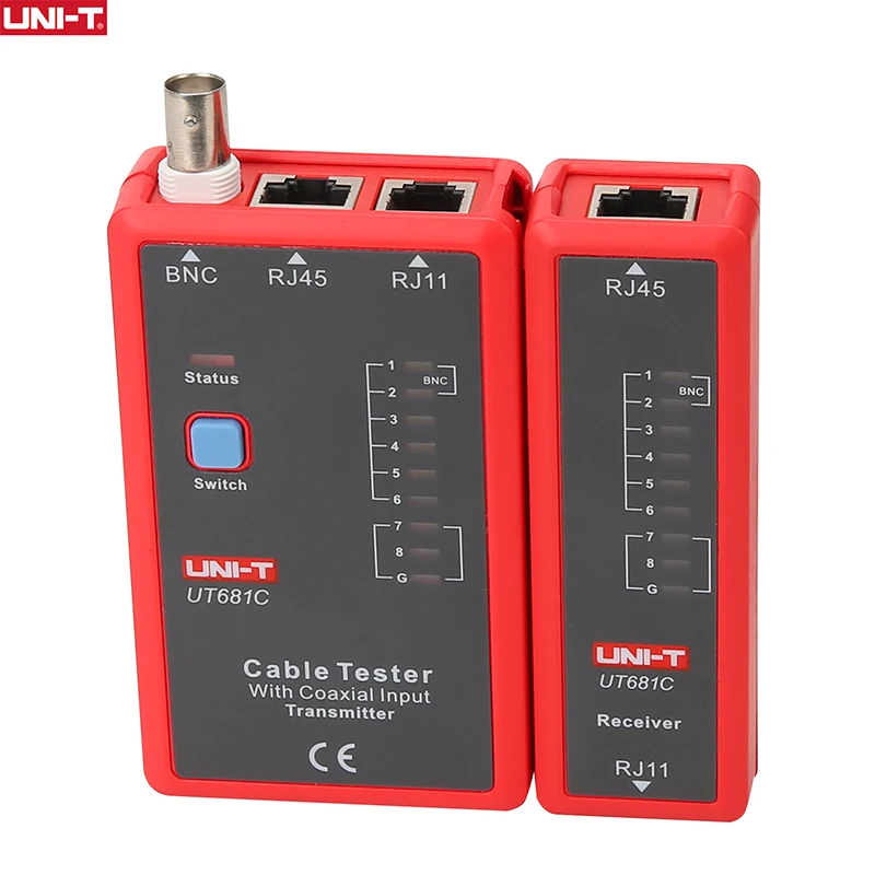 UNI-T Network Cable Testers UT681C Lan Tester RJ45 RJ11 BNC Cable Tracker Wire Detector Network Repair Tools