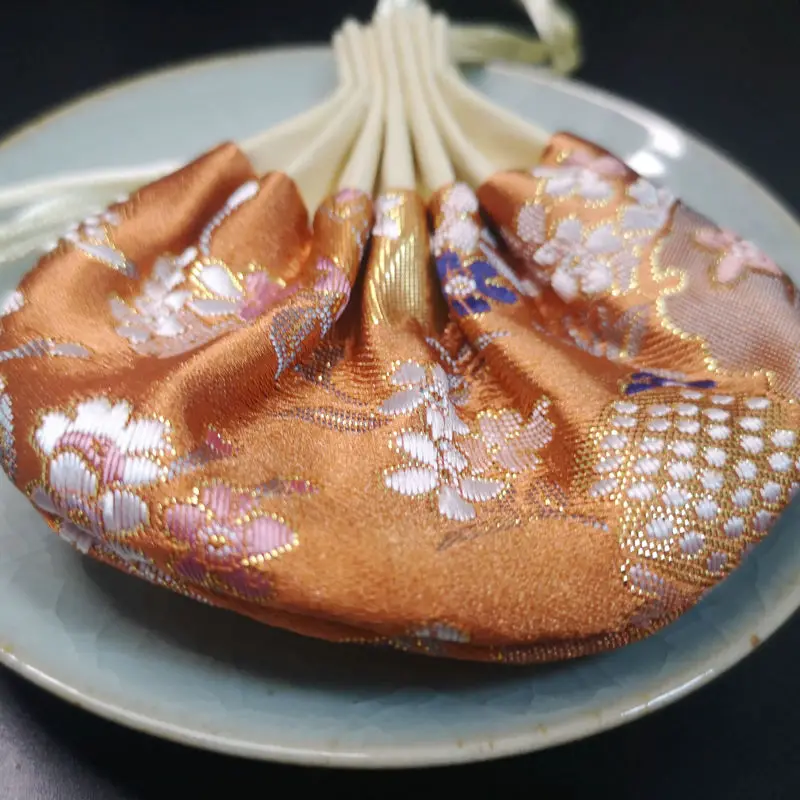 Oriental Motif Mini Organizer Bag with Fragrant Surprise Inside Lucky Charm Chinese Auspicious Drawstring Pouch Blessing Gifts