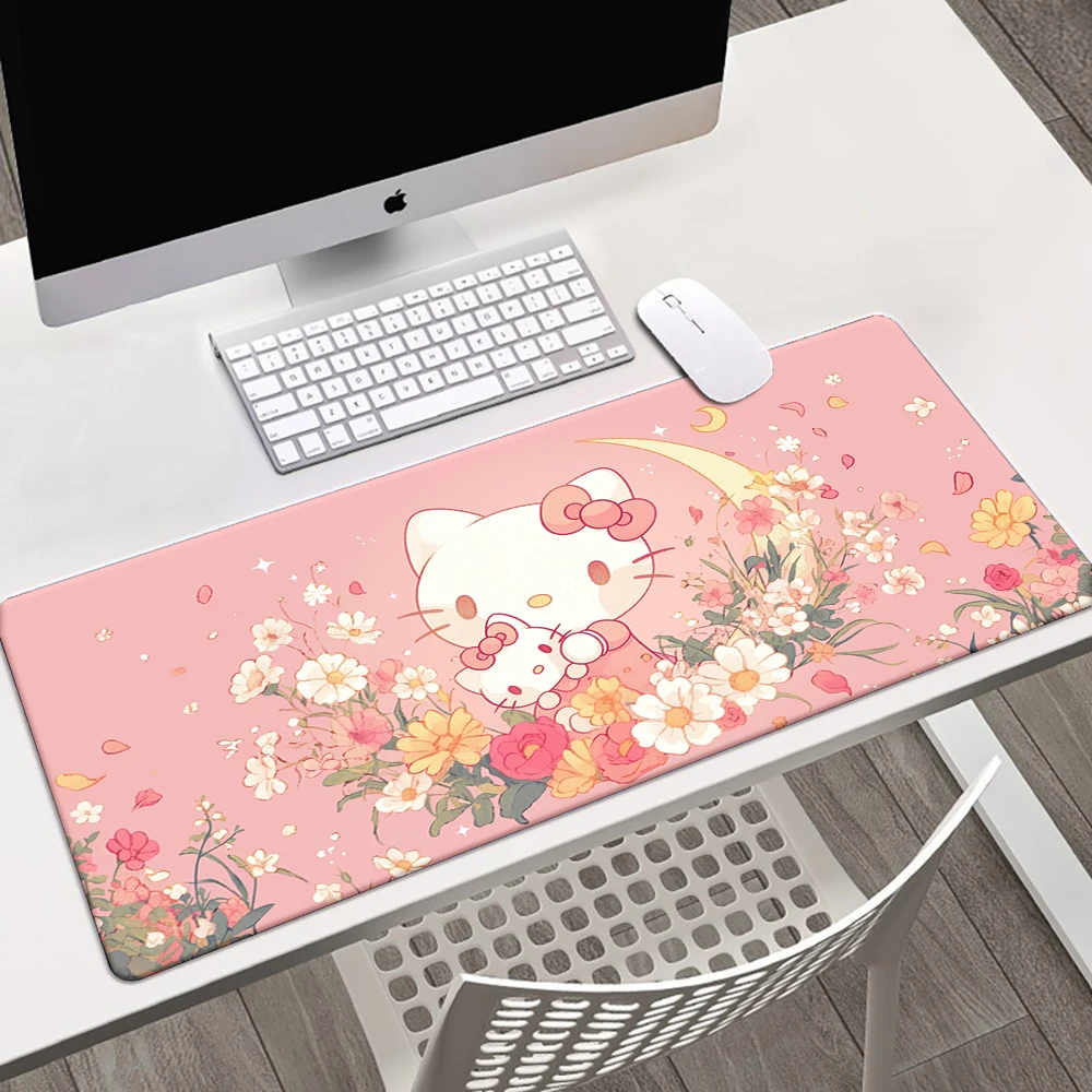 Cute mouse pad Sanrio HelloKitty girl decoration Mouse Pad Keyboard Gaming Accessories Mouse Mats Game Office Computer PC Gamer