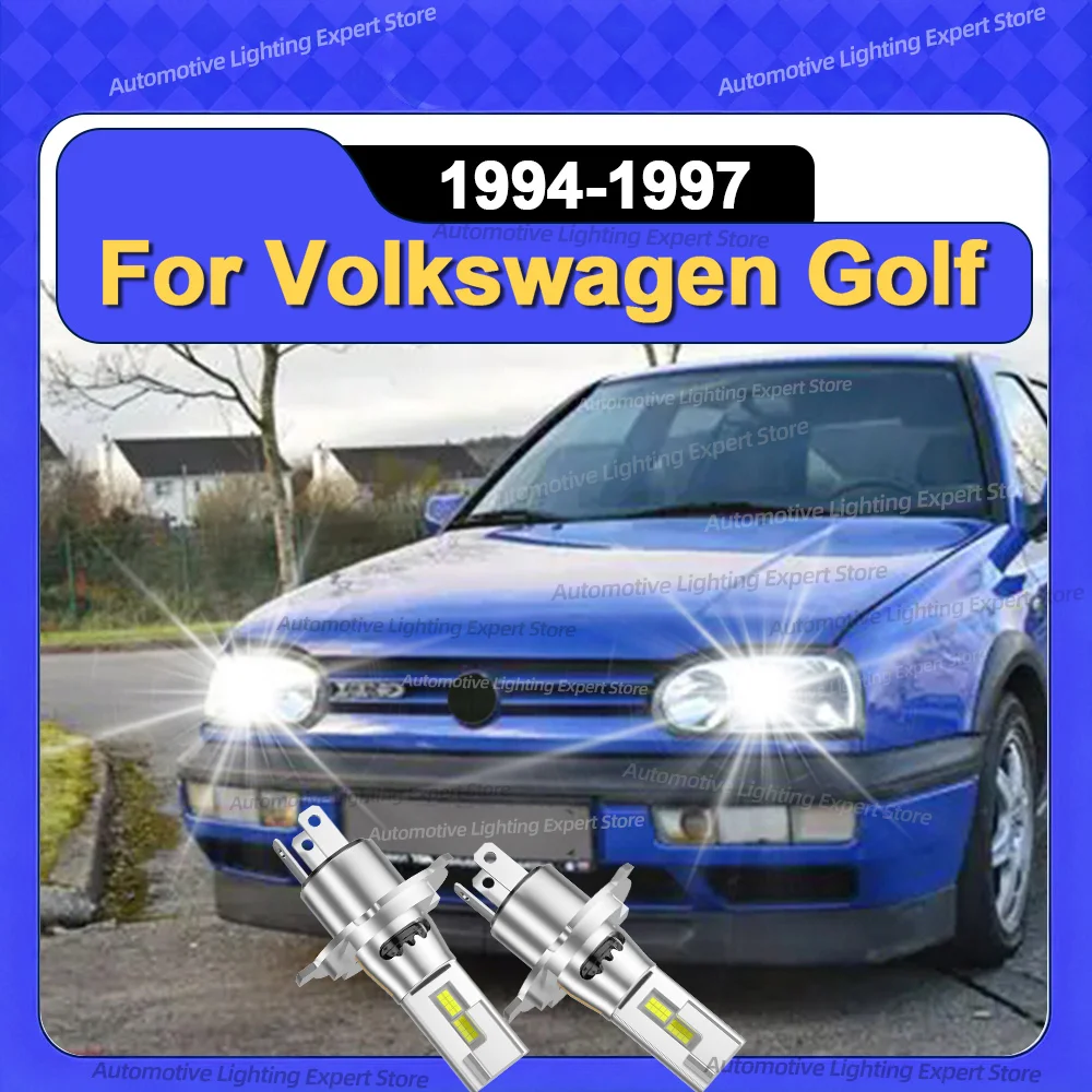 

30000LM LED Headlight Bulbs Auto Lights With Fan For Volkswagen Golf 1994 19995 1996 1997