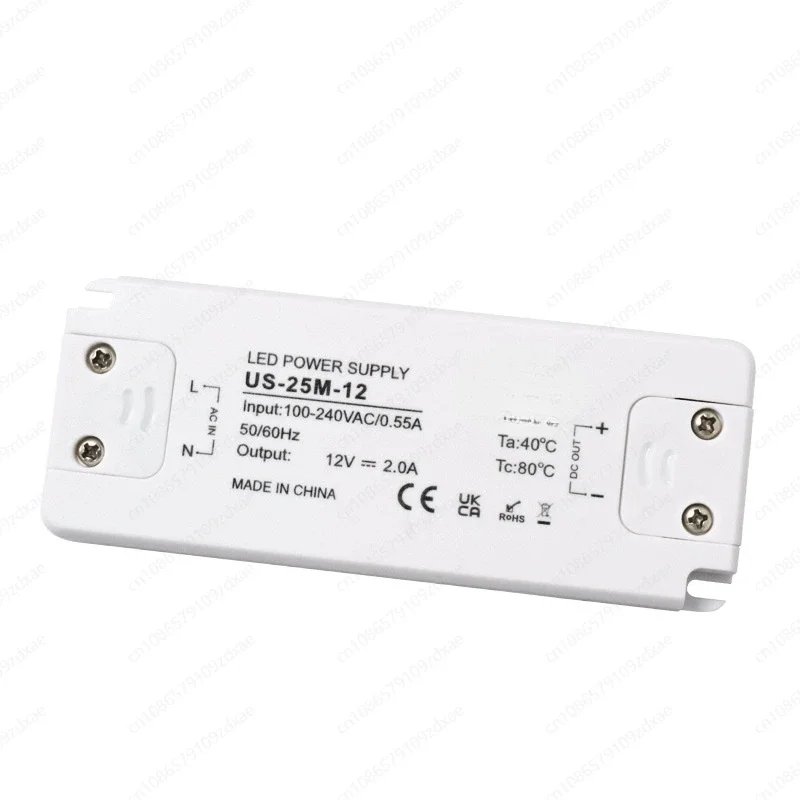 US series LED switching power supply CE constant voltage plastic case ultra-thin power supply 12V24V small size and ultra-light