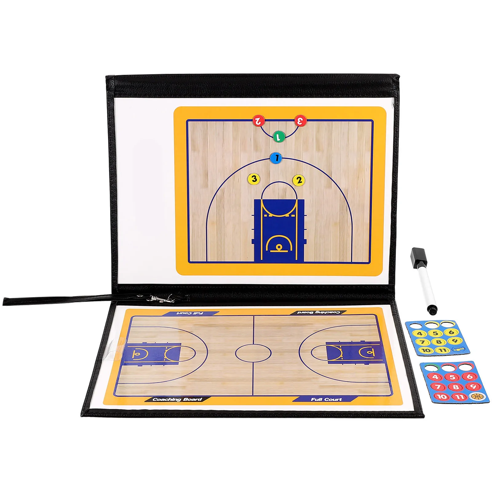 

1 Set Basketball Coaching Board Iron Lightweight Durable Training Writing Board For Sports Match Strategy Indoor Competition