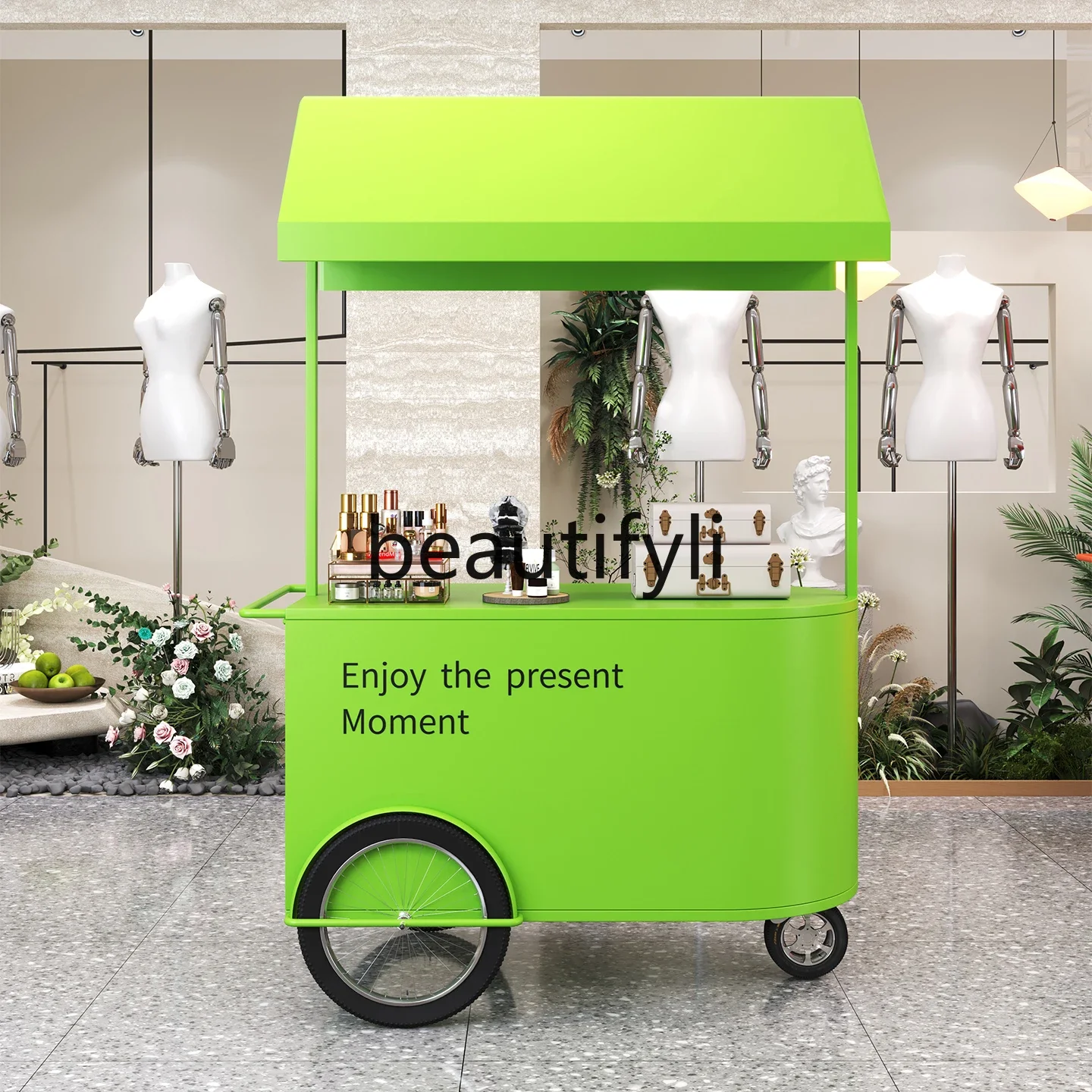 

Stall trolley commercial hotel wrought iron float multi-functional activity promotional vehicle shopping mall vehicle