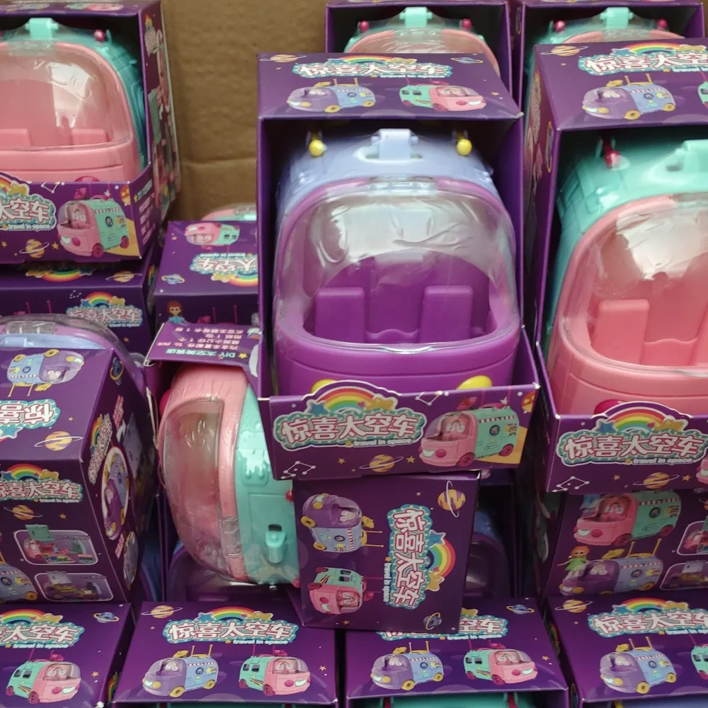 New Surprise Space Car Parent-child Simulated Interactive Toys DIY Multi-scene Kitchen Washing Micro Splicing Toy Boys Girls