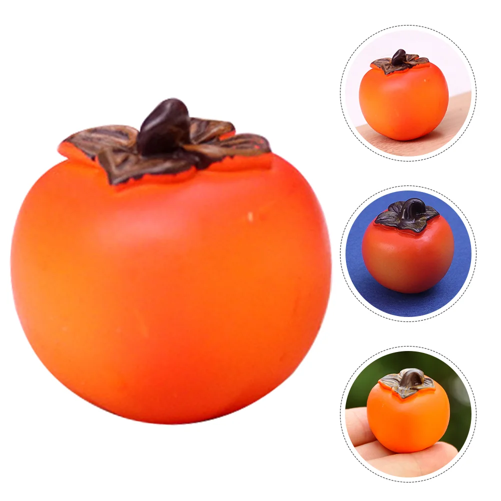 6 Pcs Fruit Artificial Decoration Miniature Decorative Model Simulated Adornment Fake Ornament Orange Fruits