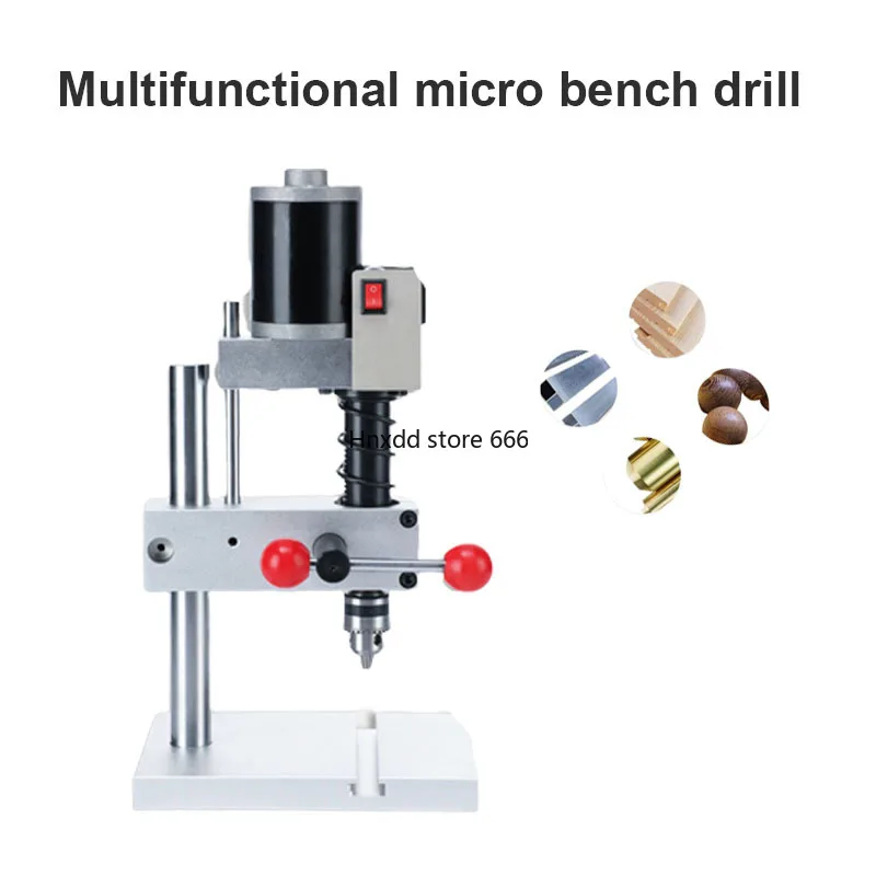 Household Bench Drill Tapping Machine Small DIY Wood Metal Drilling Equipment Strong Precision Mini Vertical Drilling Machine