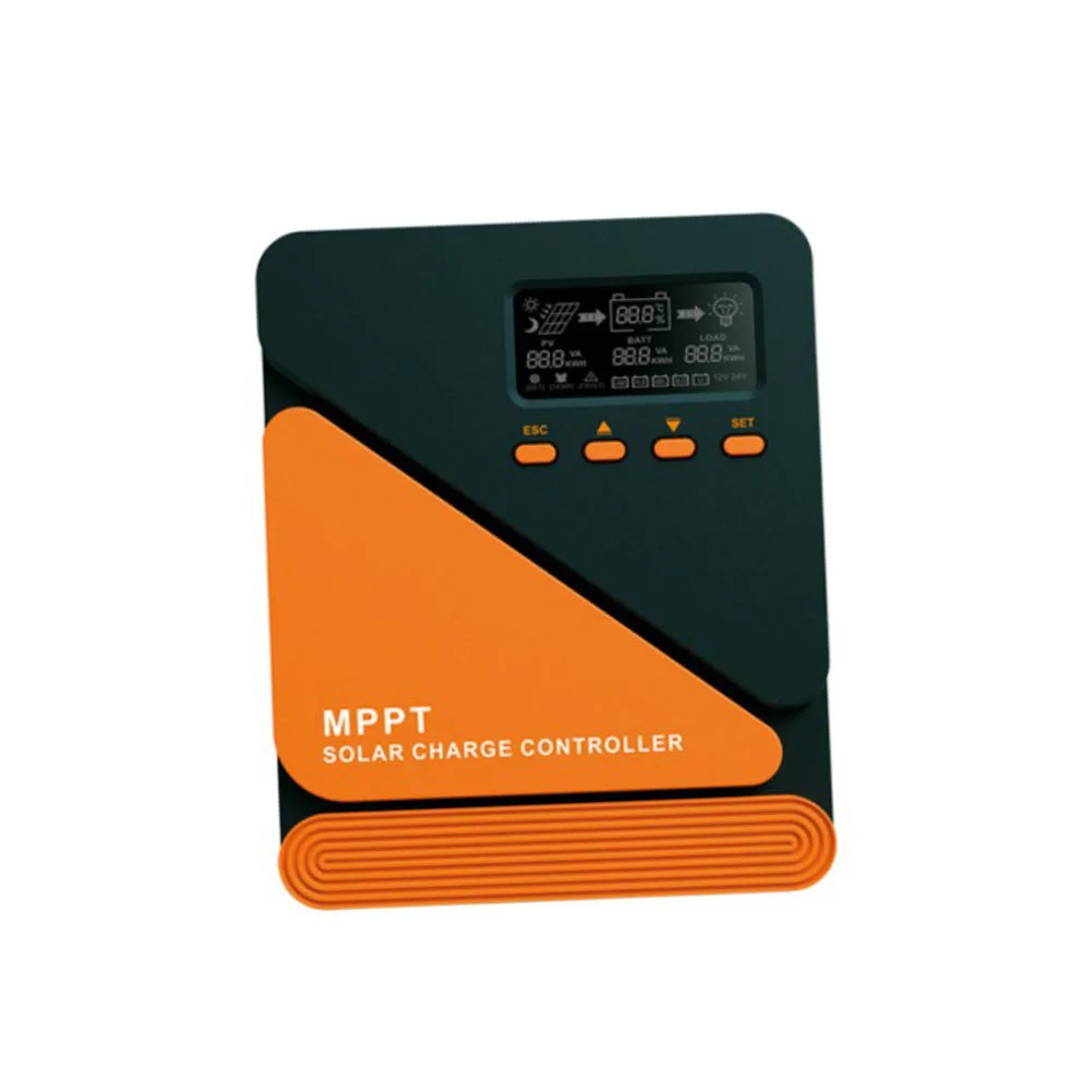12V 24V 10A 20A 30A 40A MPPT Solar Charge Controller 99% Tracking Efficiency Aluminum Heat Sink Dual USB Output For RV Boat Home