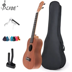 Ukulele ténor en bois pour enfants et débutants, mini salariés Hawaii, quatre cordes, petit jouet, cadeaux musicaux, 26 po