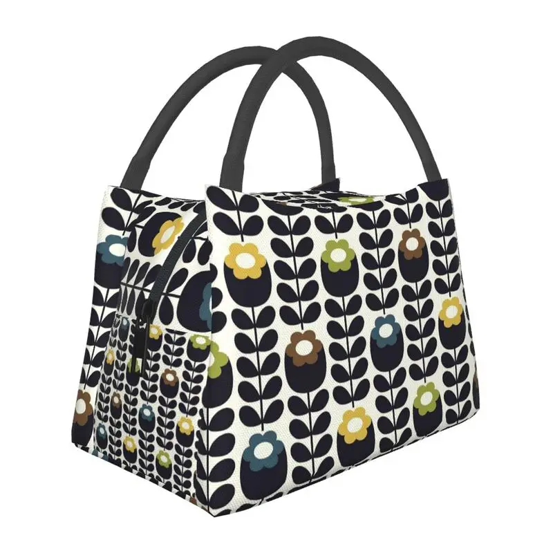 Orla Kiely Abstract Multi Stem Thermal Lunch Bag Reusable Waterproof Cooler Insulated Lunch Box for Work School Travel Picnic