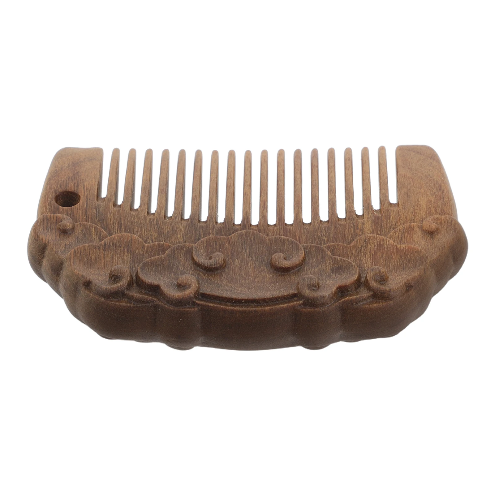 

Mini Wood Comb Fine Tooth Scalp Massager Portable Hair Beard Styling Tool for Daily Travel Use Detangling Salon Styling for Men