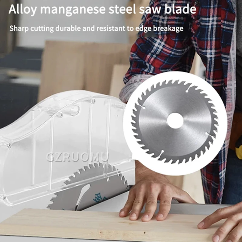 Woodworking Table Saw Multifunctional Wood Cutting Machine Household Dust-Free Table Saw Electric Saw 1500W 5000r/min