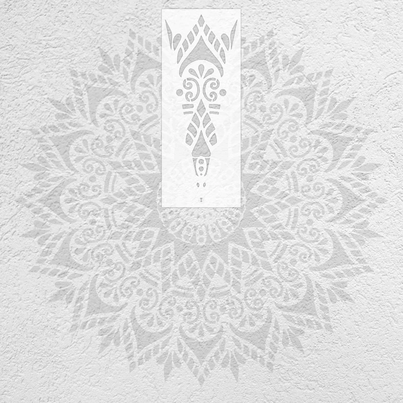 Plantilla de pared para pintar, 140cm-220cm, para decoración de muebles, yeso decorativo, ladrillo, Mandala gigante, enorme, redondo, S387