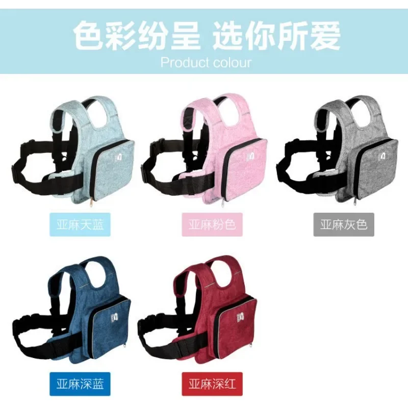 Universal Motorcycle Safety Belt for Kids with Storage Bag Rear Seat Grab Handle Strap Harness Adjustable Child Reflective Strip