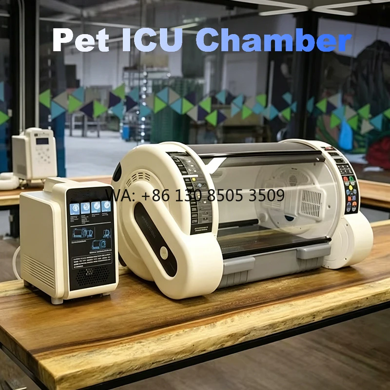 

100L Stainless Steel Dog & Cat Oxygen Chamber ICU Cage with 95% Oxygen Concentration for Body Use