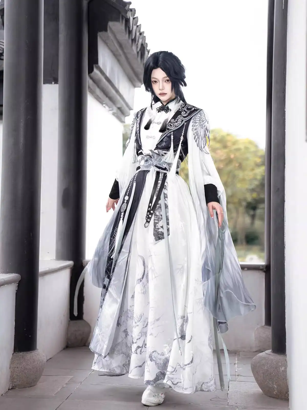 

New Chinese Style Han Elements Hanfu Women Outer Layer Dress Fiesta Carnival Halloween Cos Cosplay Lolita
