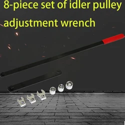 New 8-Piece Set Of Idler Pulley Adjustment Wrench, Belt Tension Adjustment Rod Tool, Extension Wrench, Workshop Tool