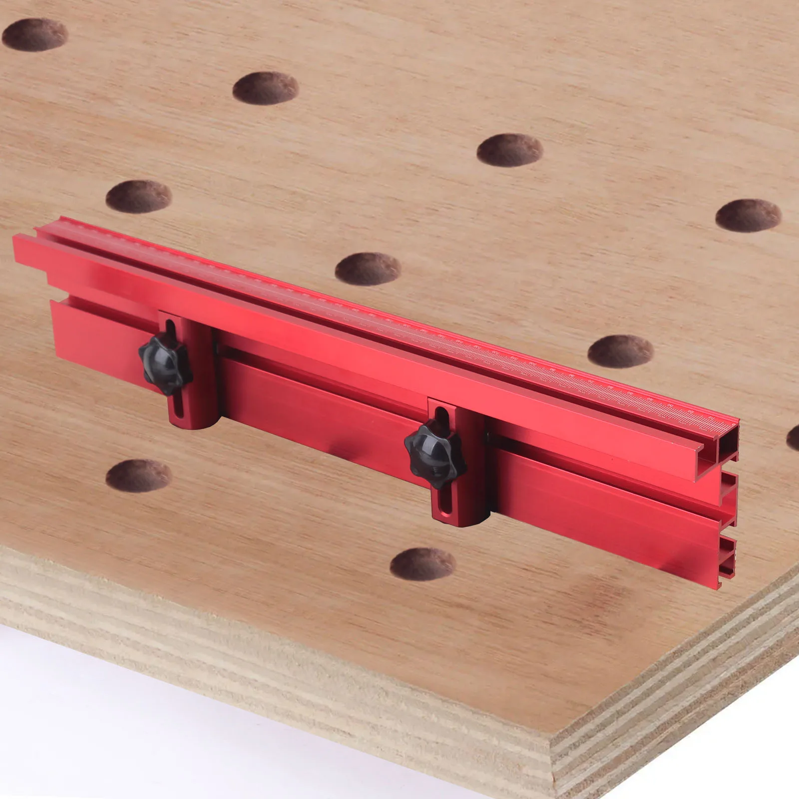 Imagem -02 - Suporte de Vedação de Alumínio para Carpintaria Mesa Dog Hole Workbench Faça Você Mesmo Ângulo Direito Assistência Conectando Tabela Peg 19 mm 20 mm Pcs