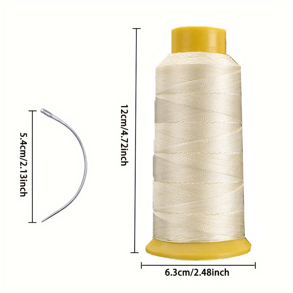 

Набор инструментов для наращивания волос: нитки для шитья и 5 изогнутых игл для ручного шитья, для самостоятельного наращивания волос, плетения и создания причесок.