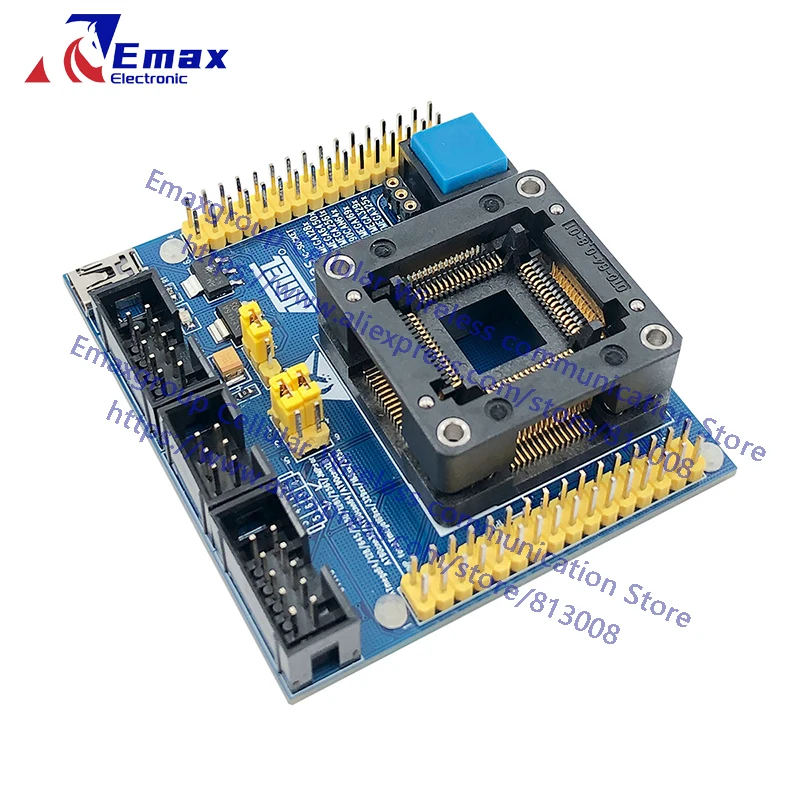 ATmage-QFP64 + ATMEL ISP downloader for 64Pin QFN64 Atmega64 Atmega128 ATmega645 ATmega6450 ATmega1281 Atmega2561 test seat