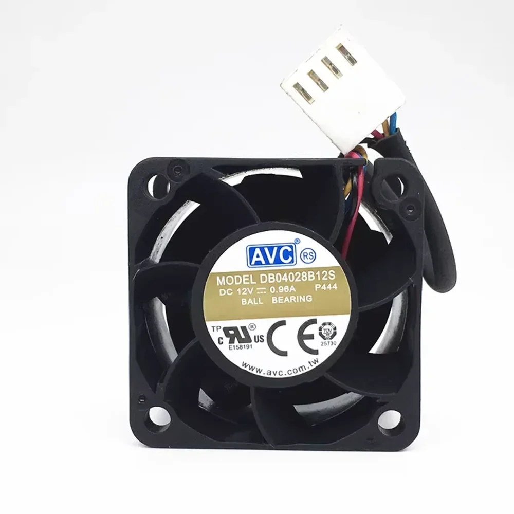 

+New for AVC DB04028B12S DC 12V 0.96A 4CM 40mm 4028 4 wires server cooling fan violence 40*40*28MM