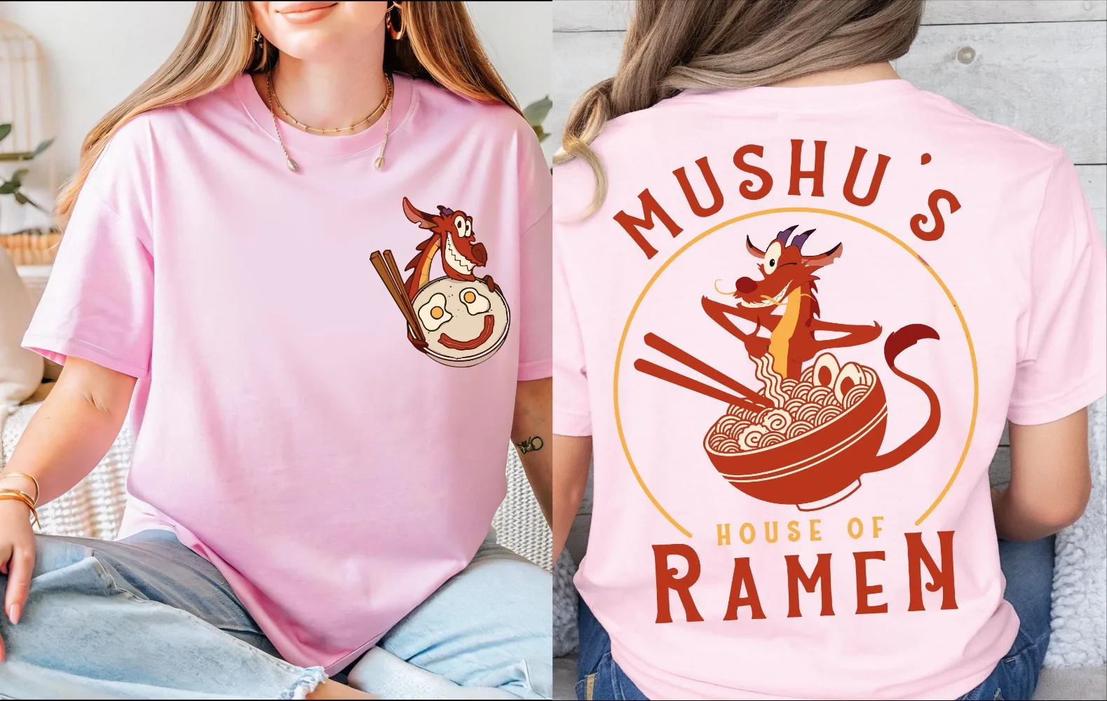 Mulan Mushu Dragon Camisa Disney Mulan Película Regalo para Mulan Fan Mushu Camisa Disney Familia Camiseta a juego