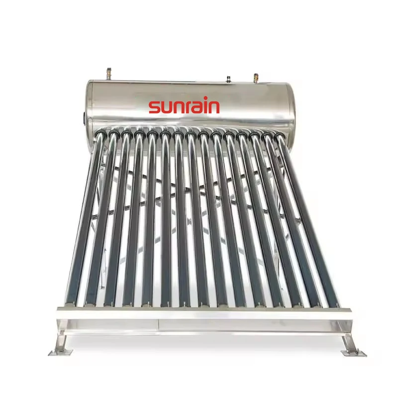 Sunrain Calentador De Agua Solar De Baja Presión Compacto De Acero Inoxidable 150L Calentadores De Agua De México Calentador Solar Gravidad Solar