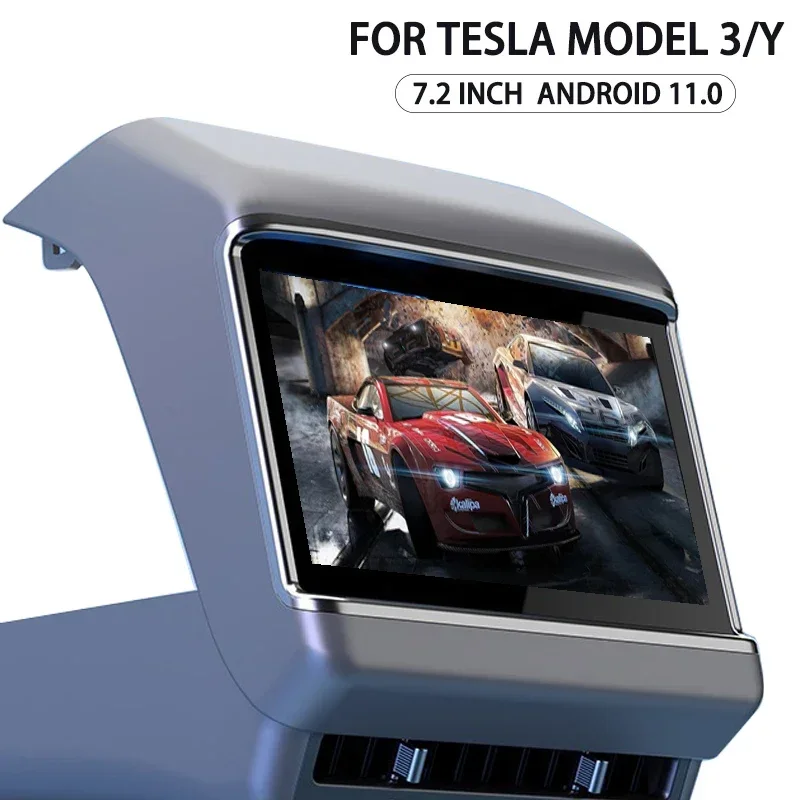 Pantalla para asiento trasero de coche Tesla Model 3/Y, reproductor Multimedia de 7,5 pulgadas, pantalla de entretenimiento trasero automático,