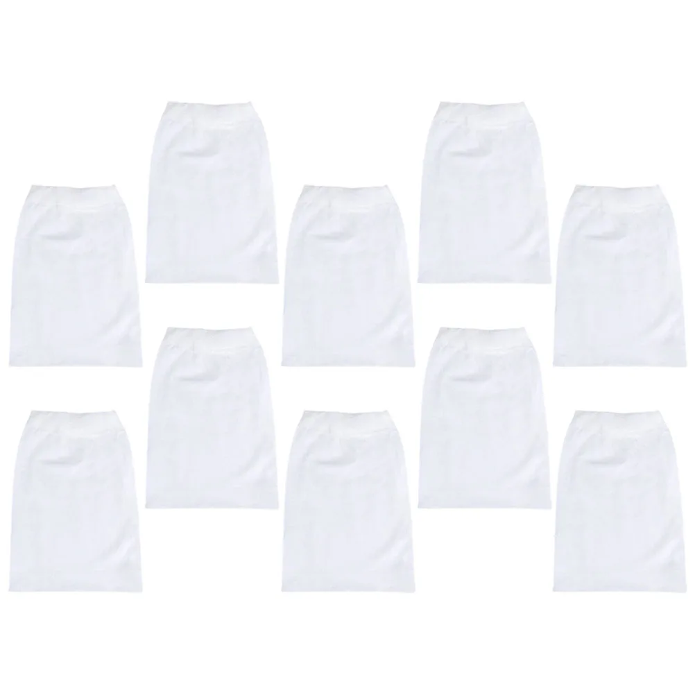 

10 Pcs Filter Swimming Pool Skimmer Bag Socks Anti-fouling Cover for Inground Pools White Basket