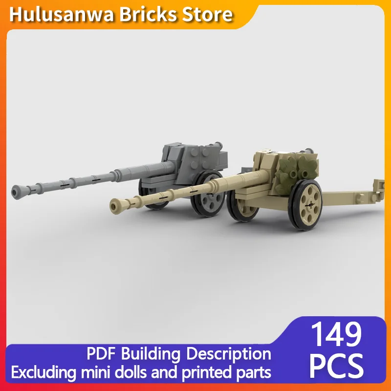 

Pak 43, модель противотанкового пистолета времен Второй мировой войны, MOC, строительные кирпичи, военное оборудование, модульные технологии, подарки, праздник, сборка, детские игрушки, костюм