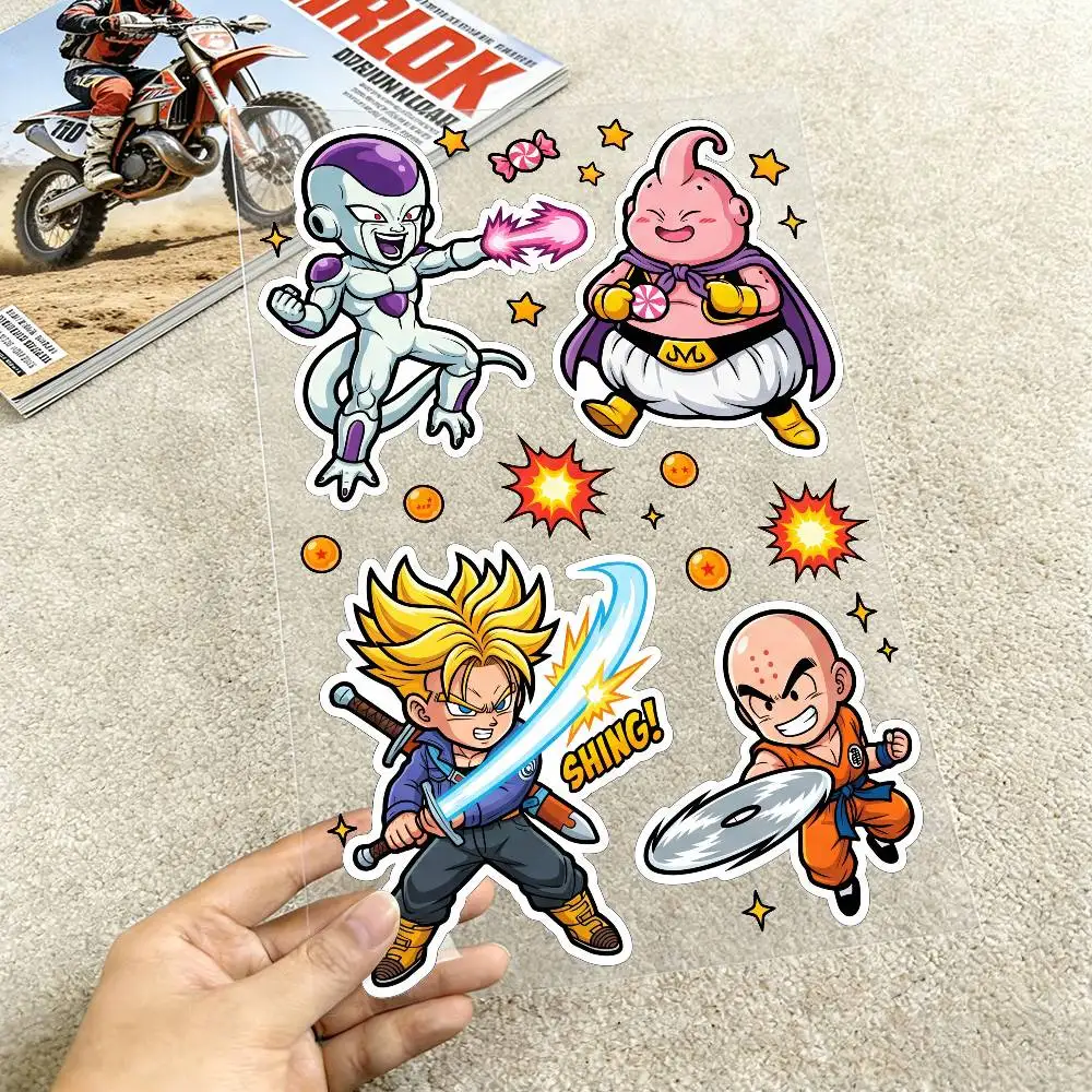 

DRAGON BALL GOKU Reflective motorcycle stickers, 3M safety warning at night in the dark scooter helmets