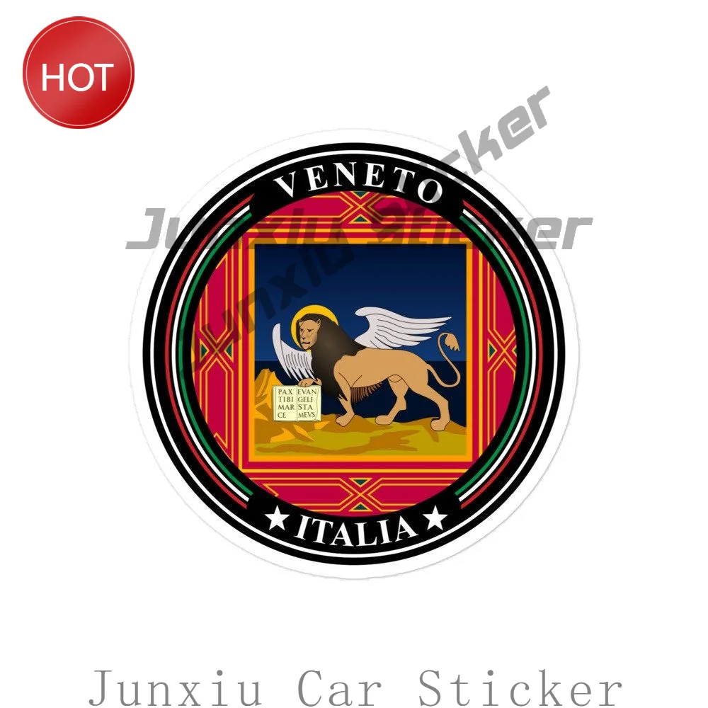 Veneto Italy Flag Car Sticker Waterproof Vinyl Decal For Motorcycle Body And Car Bumper Vehicle Exterior Decoration