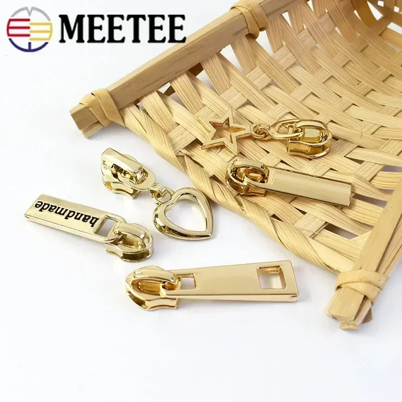 5/10/20Pcs 5# Zipper Sliders for Nylon Zippers Tape Bag Zips Pull Head Sewing Luggage Repair DIY Accessories