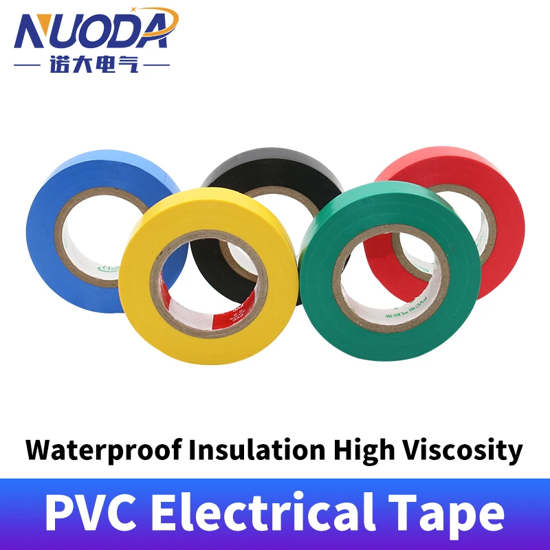 

NUODA PVC Electrical Tape Voltage Resistant 600V High Adhesive Waterproof Insulation Electrical Tape