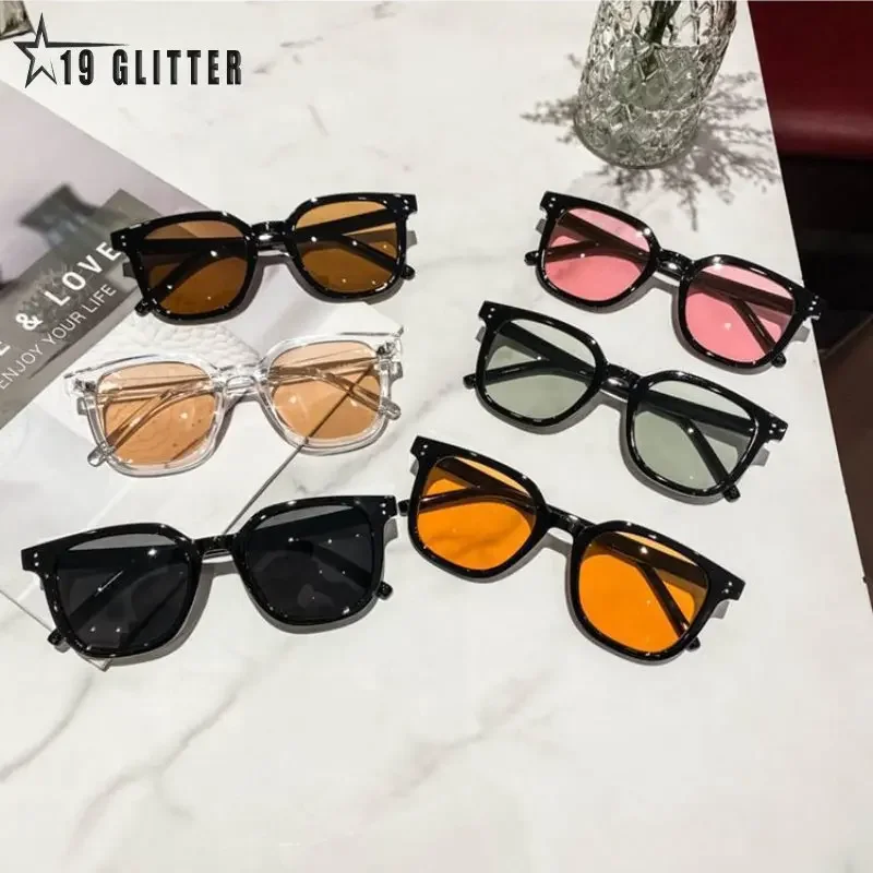 New Unisex Rectangle Vintage Sunglasses 2024 Fashion Design Retro Sun Glasses Female Lady Eyeglass Cat Eye Casual Goggles