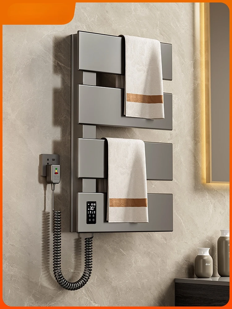 Electric Towel Warmers Household Toilet Carbon Fiber Heating Sterilization Drying Shelving Intelligent Interconnected Remote