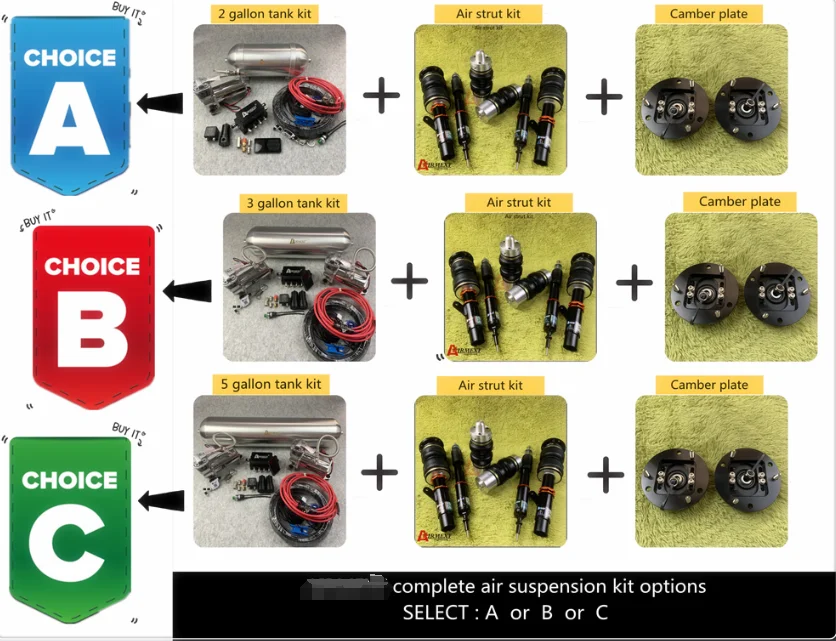 For VOLKSWAGEN TIGUAN 5N (2007~)/Air Suspension Kit /air Spring /air Strut /Air Ride /Shock Absorber Kit