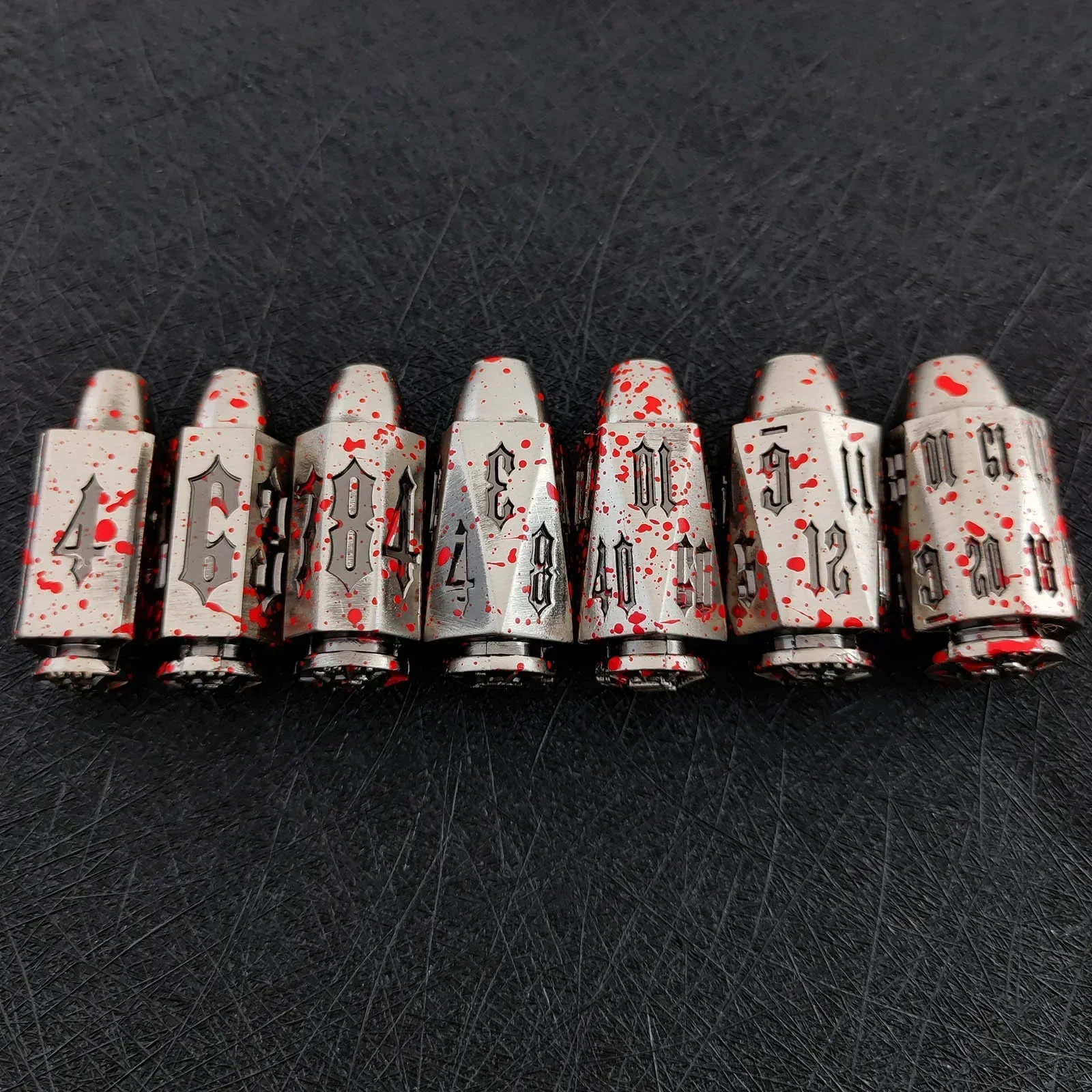 Металлическая многогранная пуля для набора кубиков DND, 7 шт. металлические кубики D&D для игры Dungeons и Dragon, ролевая игра на стол для ролевых игр, подарок