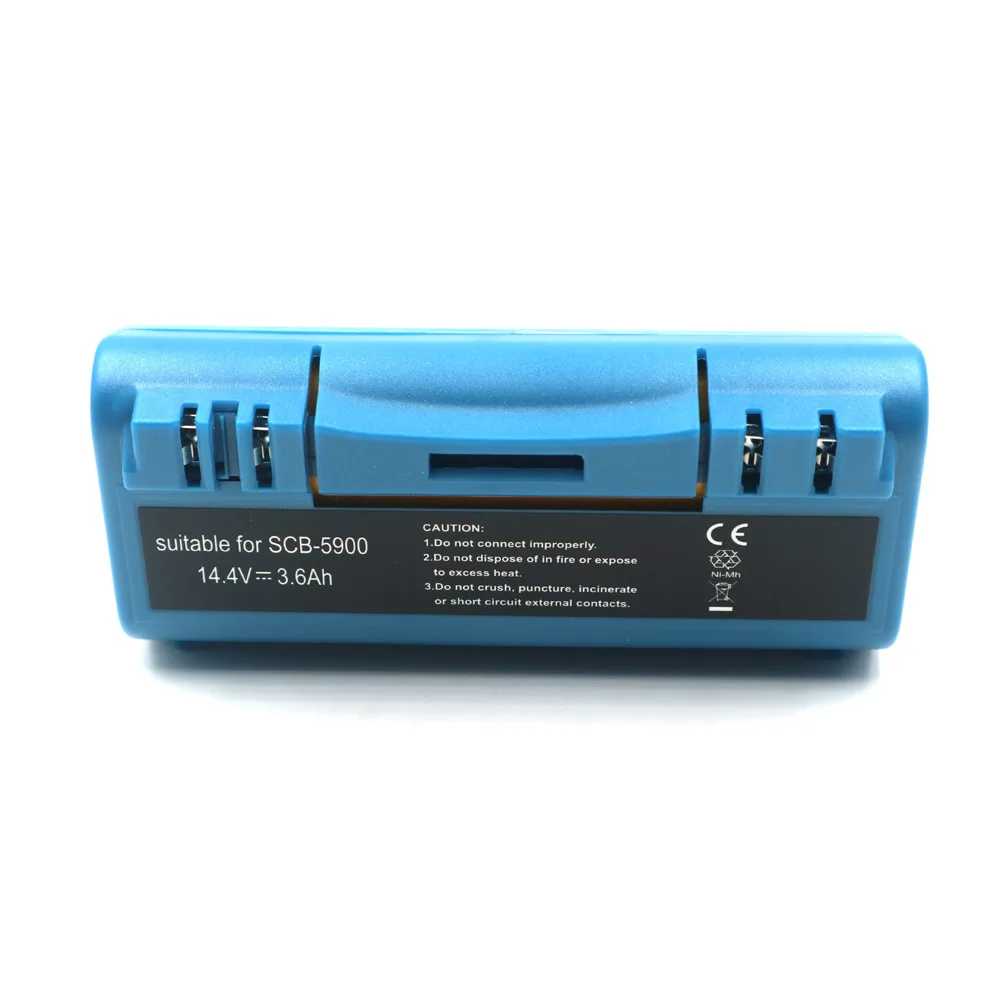 3600mAh 14.4V Replacement Ni-MH Battery for Sc00ba 5900 Series Robotic Vacuum Cleaners High - Capacity 3.6Ah Battery Pack