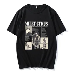 Singer Miley Cyrus T-shirt Cotton Comfortable High Quality Tee-shirt Short Sleeve Women Men Tshirts Summer Ropa Mujer Clothing