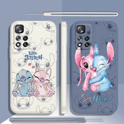 Stich lilo classic für xiaomi redmi note 13 12 11e 11t 10t 10 s10 pro plus turbo 5g 4g flüssigkeits seil telefon hülle