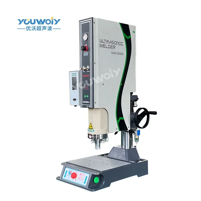 Ultrasonic Plastic Insert Welding Machine For Insert Copper Screw Nuts on to a plastic part