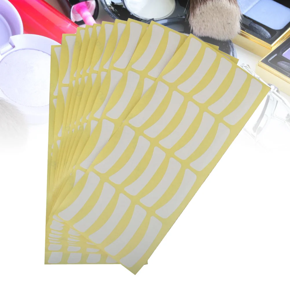 100 pçs almofadas protetoras de papel de isolamento de cílios para extensão de cílios remendos de olho para iniciantes sob suprimentos de enxerto de cílios