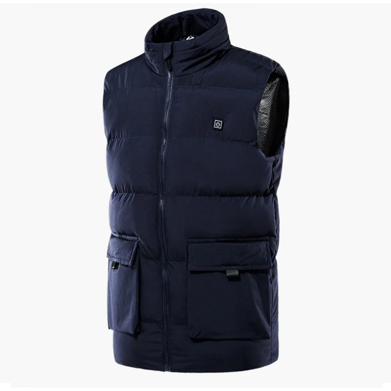 Cross-Border Dedicated Winter Electric Heating Vest Sports Leisure Warm Smart Heating Vest Spot Four Zones Heating