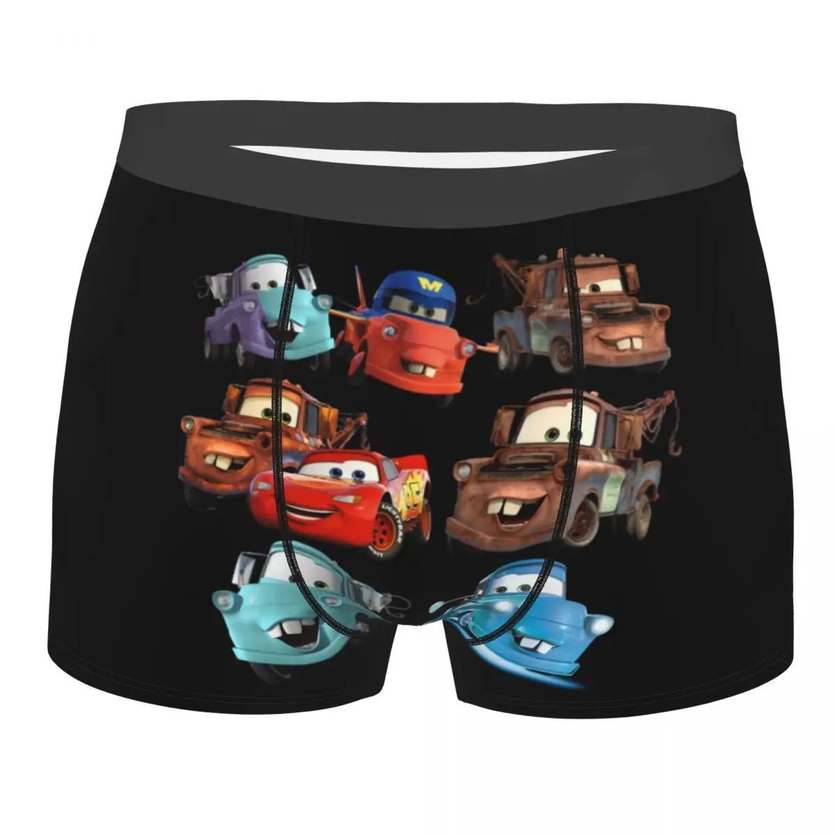 

Мужские трусы-боксеры с принтом мультяшного героя Болта Маккуина, эластичные, модные